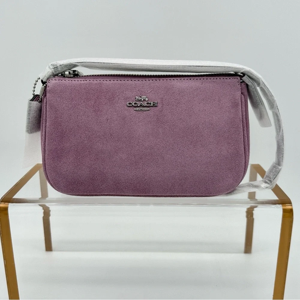 Coach Suede Nolita 19 Silver Light Violet - Picture 1 of 12